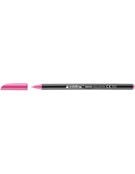 Edding 1200 Rosa Rotulador de Punta de Fibra con Punta fina de 1mm