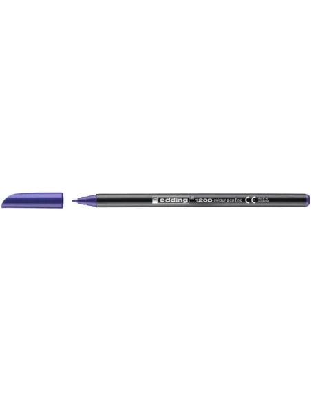 Edding 1200 Violeta Rotulador de Punta de Fibra con Punta fina de 1mm