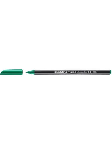 Edding 1200 Verde Rotulador de Punta de Fibra con Punta fina de 1mm