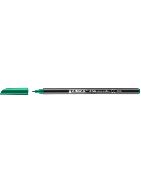 Edding 1200 Verde Rotulador de Punta de Fibra con Punta fina de 1mm