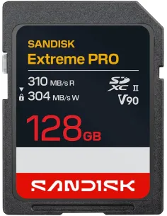 SanDisk Extreme PRO SDXC 128GB UHS-II U3 V90 Clase 10-1412760