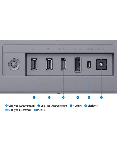 Samsung M90SF: monitor OLED 4K 32" 165 Hz con USB-C 90W