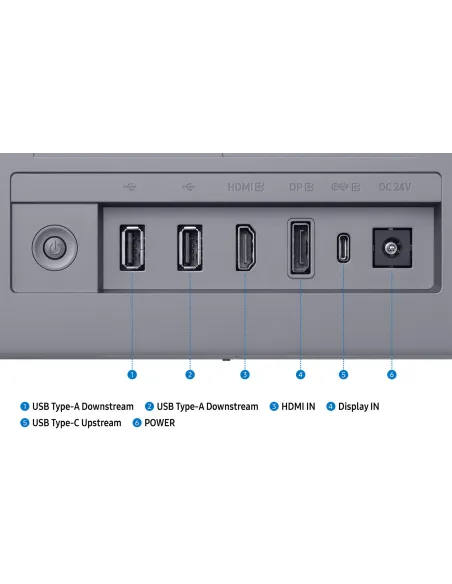 Samsung M90SF: monitor OLED 4K 32" 165 Hz con USB-C 90W