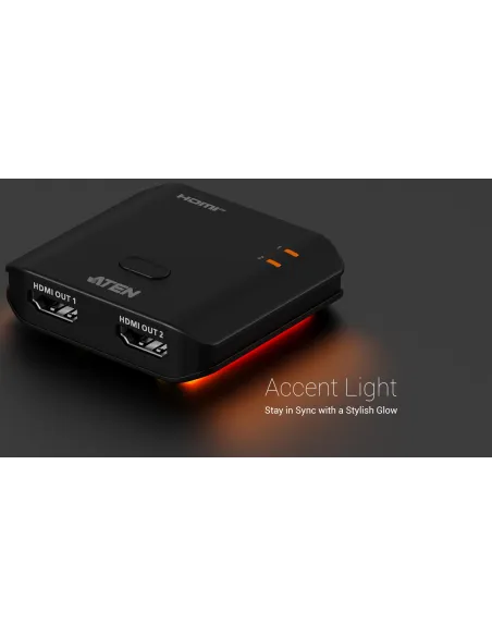ATEN VS4812-AT: splitter HDMI 4K60 para dos pantallas 4K