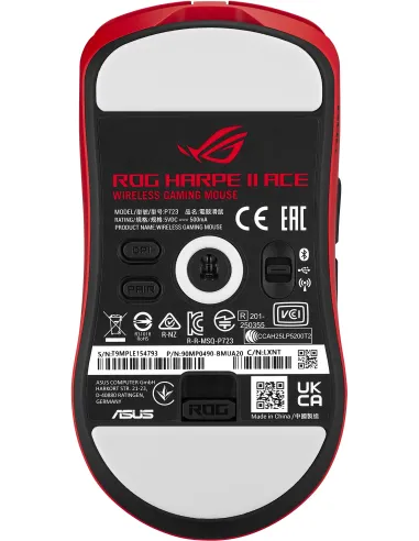 ASUS ROG Harpe II Ace Lava Red: ratón gaming 8K para FPS