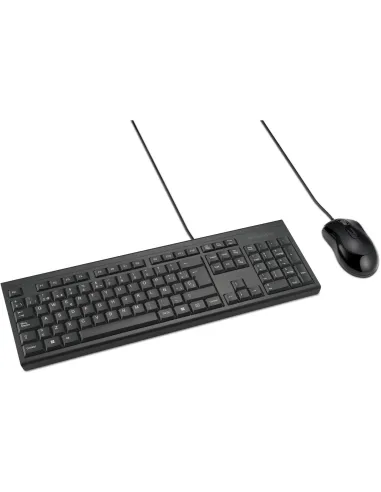 Kensington KM100 EQ Negro: kit de teclado y ratón USB-A