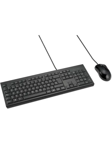 Kensington KM100 EQ Negro: kit de teclado y ratón USB-A