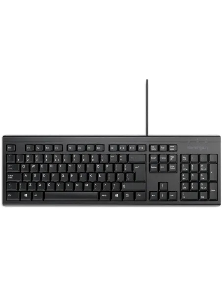 Kensington KB100 EQ Teclado Completo Alámbrico USB QWERTY Español Resistente a Derrames