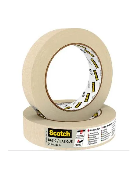 SCOTCH 7100333168: cinta de enmascarar beige 24 mm, 50 m