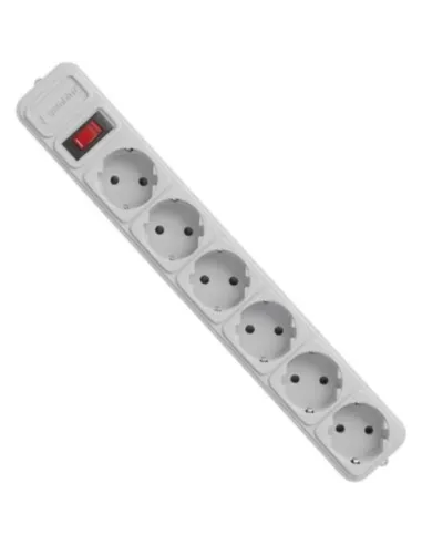 Protector Gembird SPG6-B-10C  de 6 enchufes y 3 metros