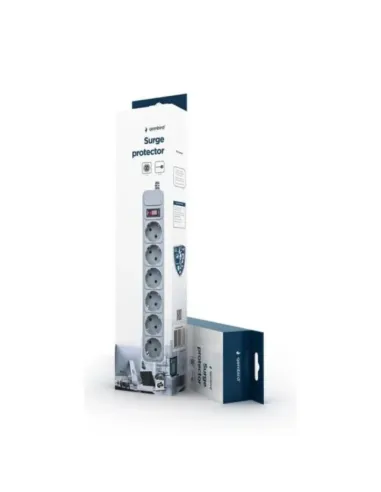 Protector Gembird SPG6-B-10C  de 6 enchufes y 3 metros