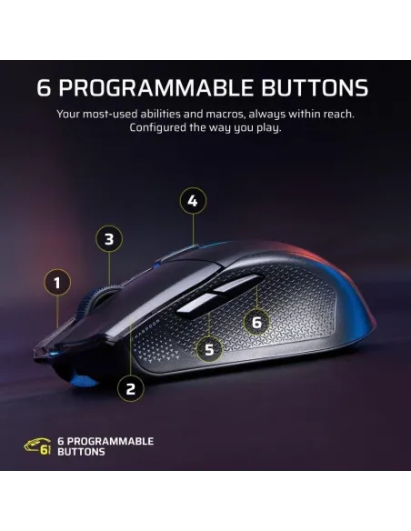 Ratón Corsair Harpoon v2 Wireless, ratón gaming 26K RGB
