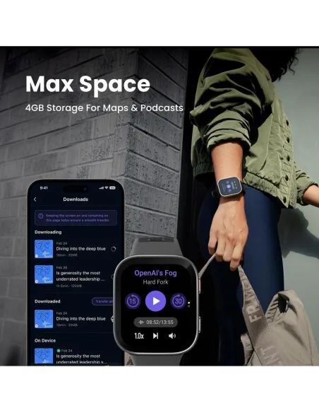 Amazfit Bip Max Dark Blue : smartwatch de 2,07 pulgadas