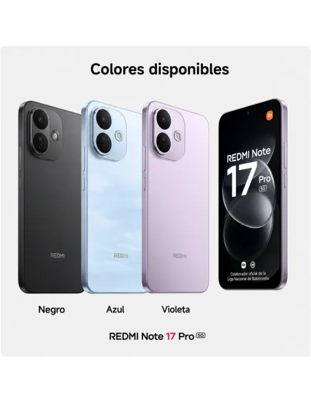 Móvil Xiaomi Redmi Note 17 Pro 5G 6GB 256GB 6.83" Azul