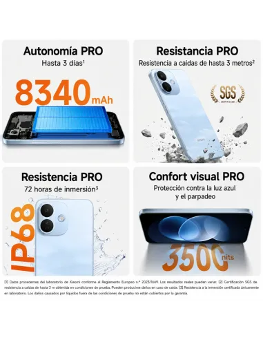 Xiaomi Redmi Note 17 Pro 5G 8GB 512GB Azul - móvil Xiaomi