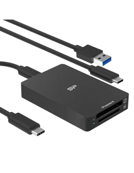 Silicon Power CreatePro BS10 Lector de Tarjetas USB-C y SD
