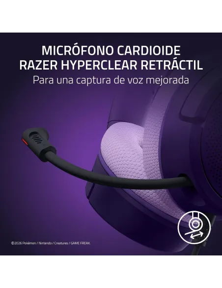 Auricular Razer Kraken V4 X Edición Pokémon Espeon & Umbreon