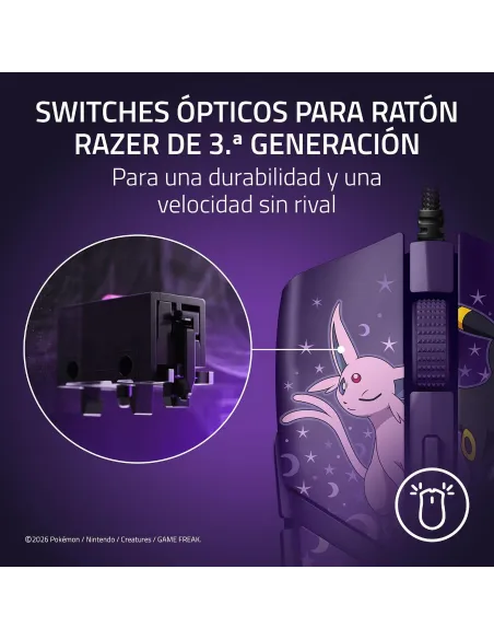 Razer Cobra Espeon & Umbreon Edition | Ratón gaming 58 g