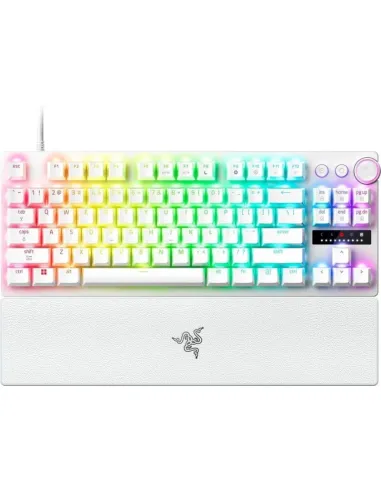 Teclado Razer Huntsman V3 Pro Low-profile TKL 8KHz Layout US blanco