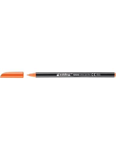 Edding 1200 Naranja Rotulador de Punta de Fibra con Punta fina de 1mm