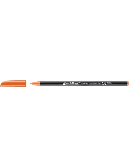Edding 1200 Naranja Rotulador de Punta de Fibra con Punta fina de 1mm