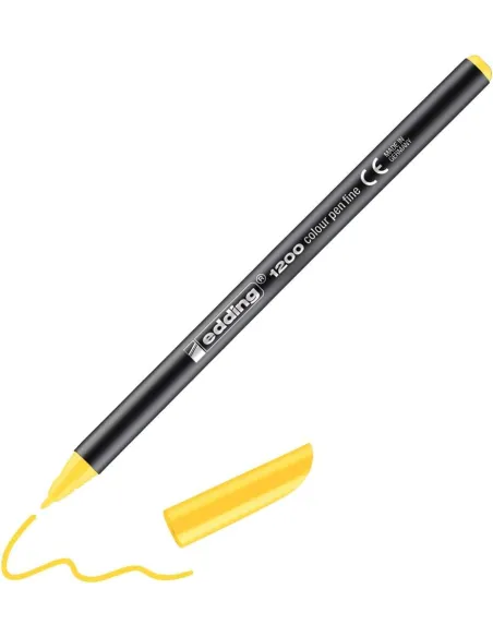 Edding 1200 Amarillo : rotulador de punta fina para papel
