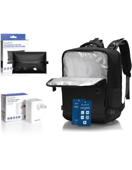 Mochila de viaje 24L impermeable Ewent EW2540 bolsa de vacío
