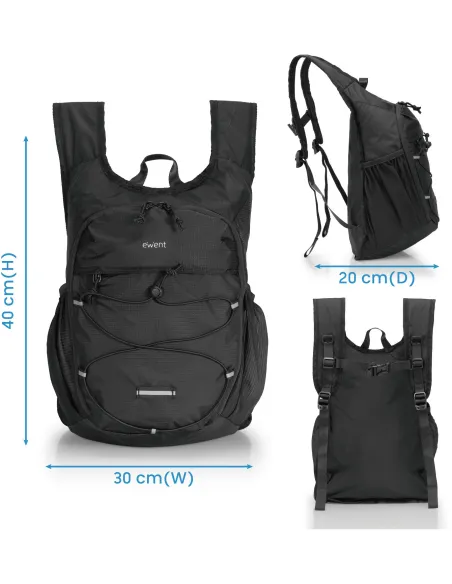 Mochila plegable impermeable 24L Ewent EW2541 cabina aérea