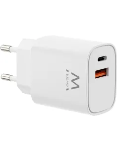 Ewent EW1326 30W USB-C PD y USB-A QC 3.0 GaN Fast-AATCAT0562