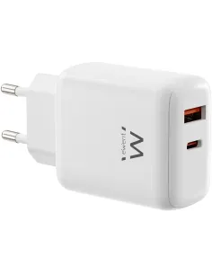 Ewent EW1329 Cargador Rápido GaN de 45W USB-C PD y USB-A QC-AATCAT0563