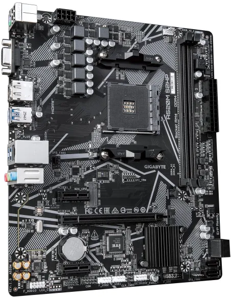 GIGABYTE A520M S2HP: placa base AM4 Micro ATX DDR4 con M.2