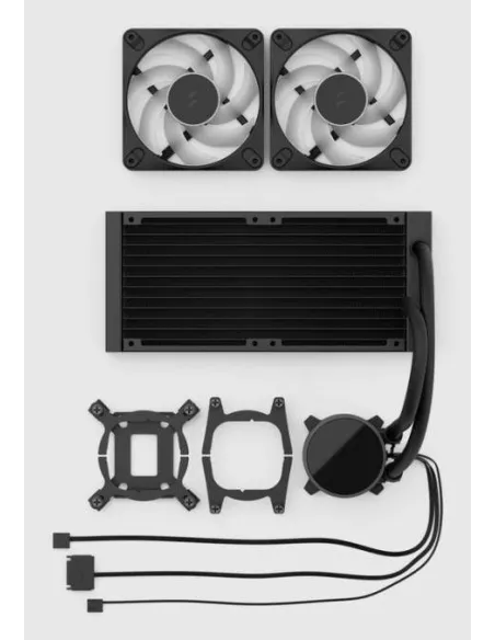 Fractal Design Radius 240 Black: AIO 240 mm sin RGB para PC