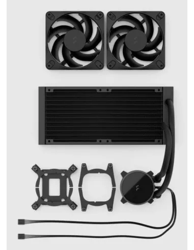 Fractal Design Radius 240 Black: AIO 240 mm para CPU sin RGB