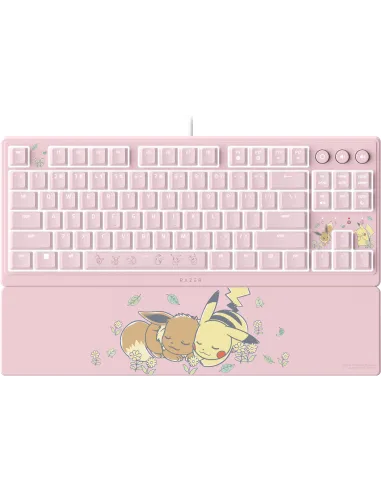 Razer Ornata V3 Tenkeyless Pikachu & Eevee Edition Teclado con Switches Mecánicos de Membrana