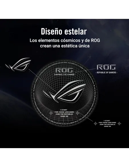 ASUS ROG Cosmic Mat II: alfombrilla para silla gaming negra