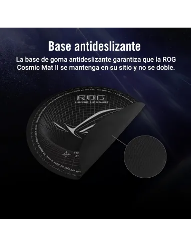 ASUS ROG Cosmic Mat II: alfombrilla para silla gaming negra
