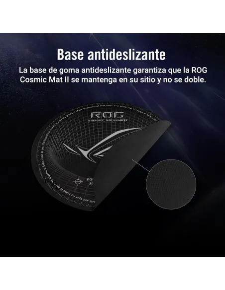 ASUS ROG Cosmic Mat II: alfombrilla para silla gaming negra