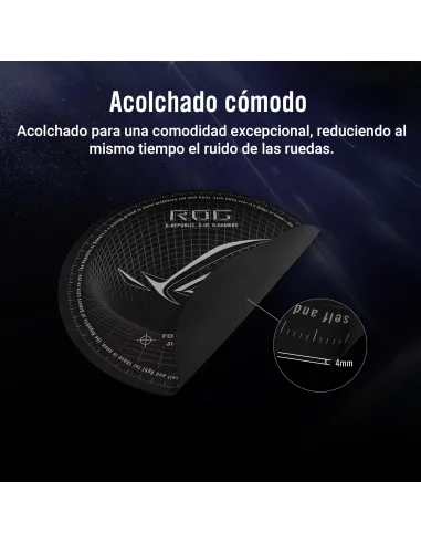 ASUS ROG Cosmic Mat II: alfombrilla para silla gaming negra