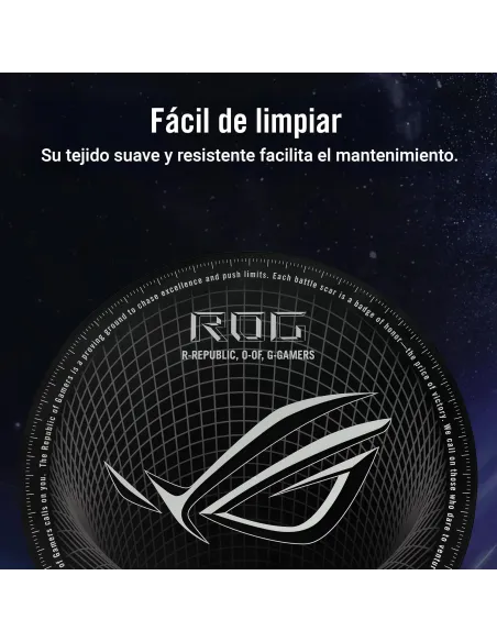 ASUS ROG Cosmic Mat II: alfombrilla para silla gaming negra