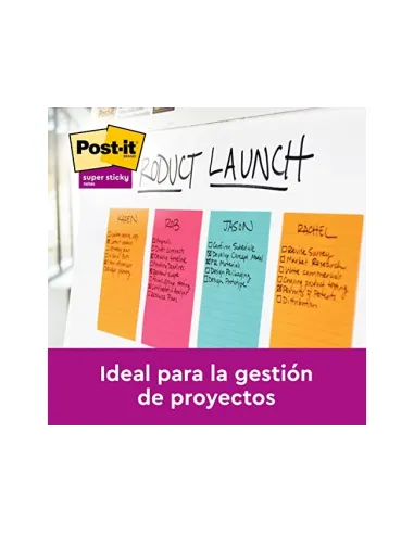Post-it Super Sticky Cosmic 101 x 152 mm: notas rayadas
