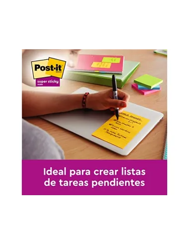 Post-it Super Sticky Cosmic 101 x 152 mm: notas rayadas