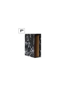 Ancor 002065 Caja para Archivador Folio Negro Jaspeado-1405239