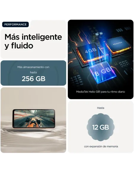 Motorola Moto G06 8GB 256GB Azul, móvil 4G 120 Hz Android