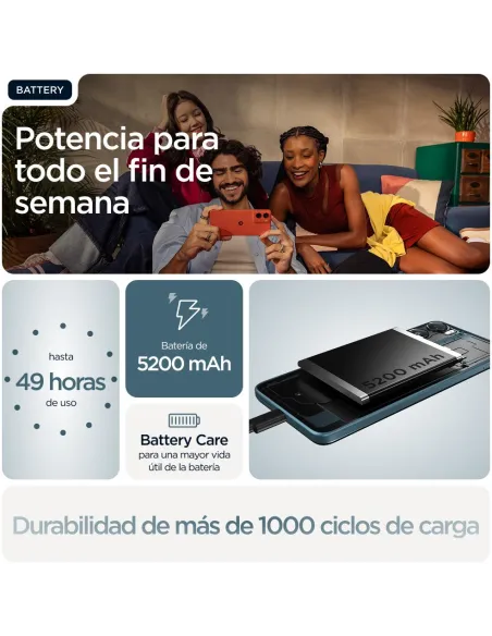 Motorola Moto G06 8GB 256GB Azul, móvil 4G 120 Hz Android