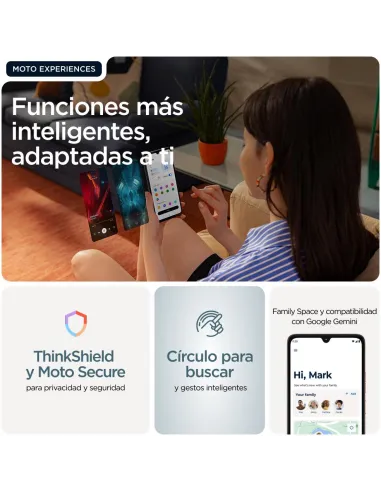 Motorola Moto G06 8GB 256GB Azul, móvil 4G 120 Hz Android