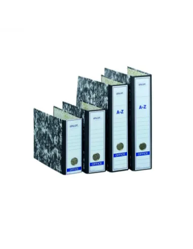 ANCOR 002089 Archivador Jaspeado a-z folio con rado Negro