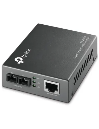 TP-Link MC200CM V2 Convertidor de Fibra Gigabit SC multimodo 1 puerto RJ45 10/100/1000