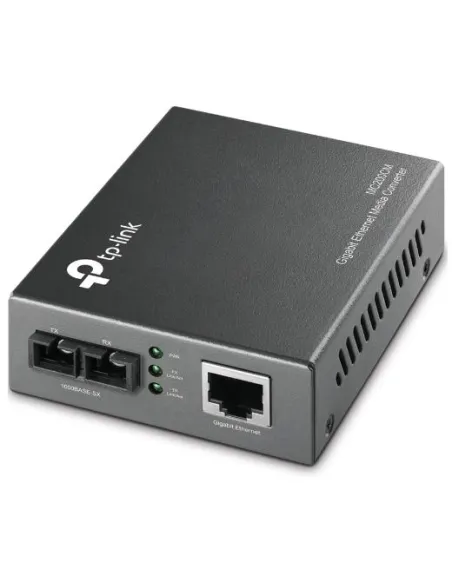 TP-Link MC200CM V2 Convertidor de Fibra Gigabit SC multimodo 1 puerto RJ45 10/100/1000