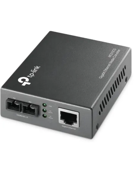 TP-Link MC210CS V2 Convertidor de Fibra 1 Puerto RJ45 Gigabit en fibra monomodo SC