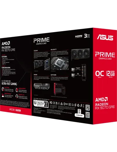ASUS Radeon RX 9070 GRE Prime OC 12GB PCIe 5.0 para 1440p